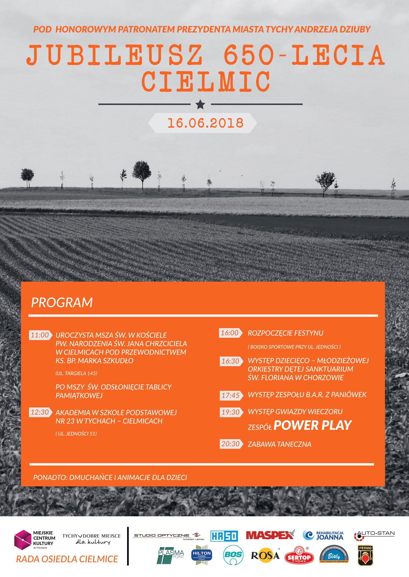 Program obchodów 650 lecia Cielmic